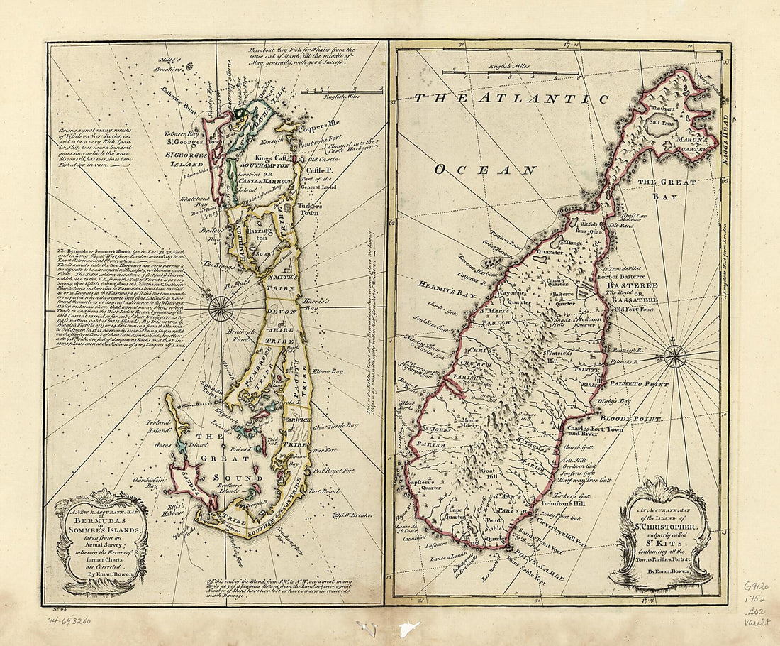 This old map of A New & Accurate Map of Bermudas Or Sommer&