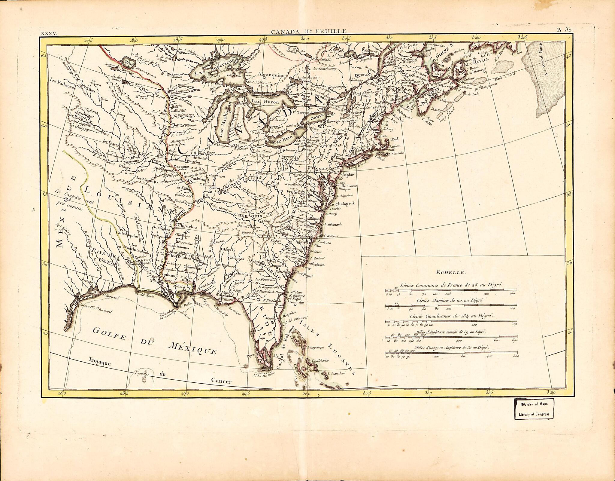 Canada IIe. Feuille, XXXV, B 32 1776 by Relic Map Company