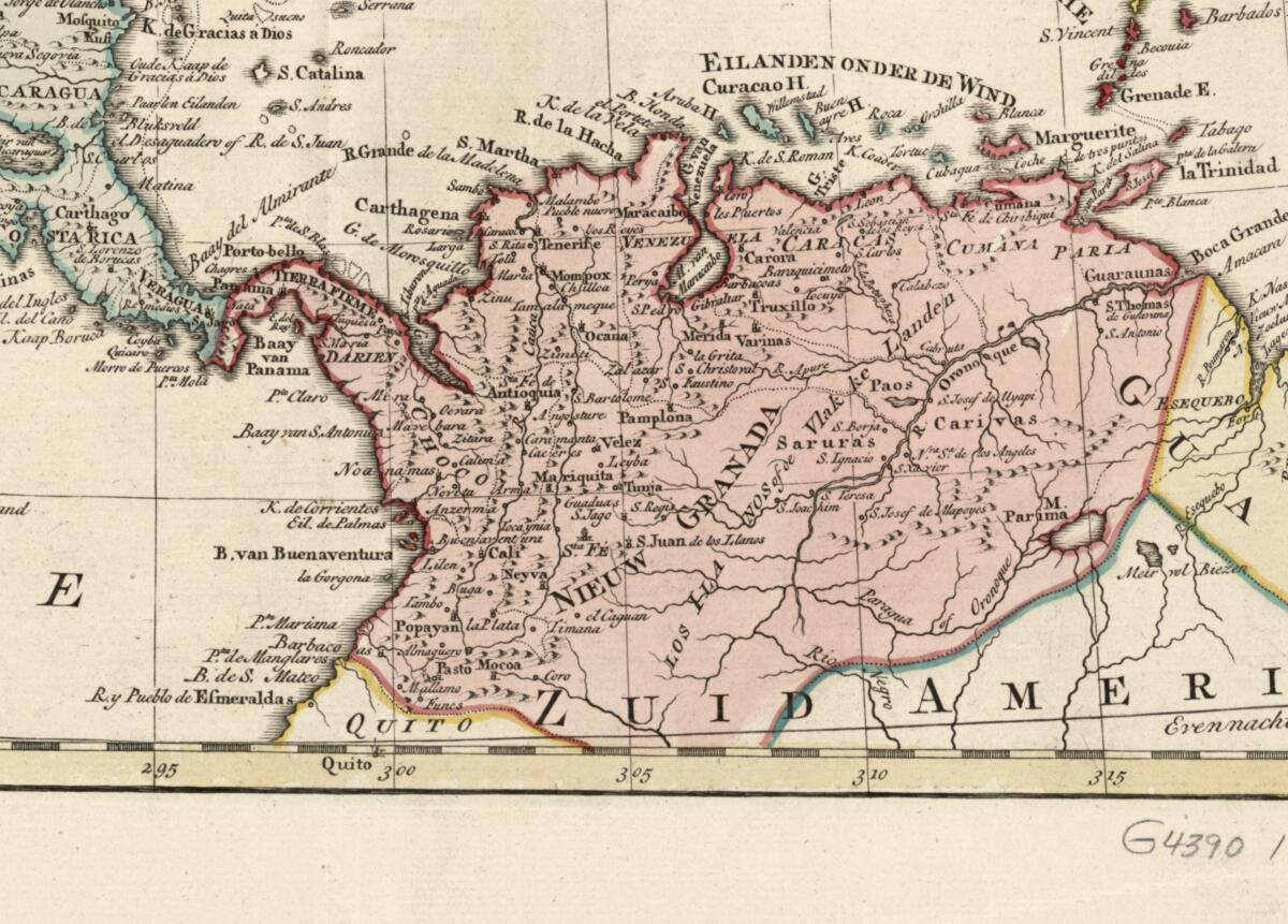 This old map of Indien from 1765 was created by Isaak Tirion in 1765