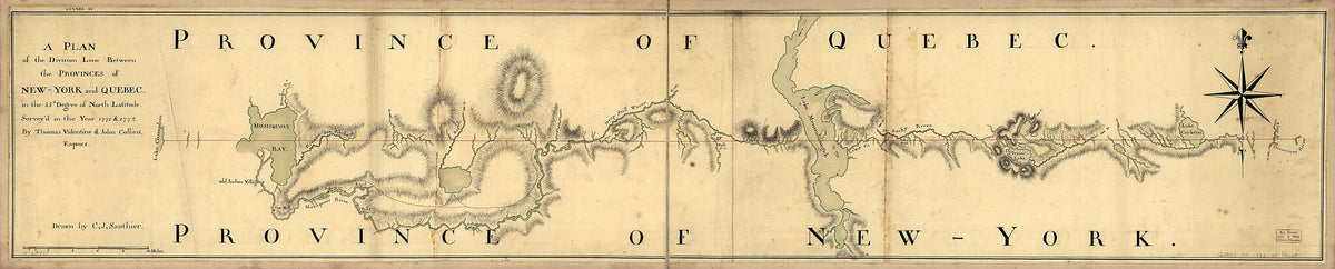 York and Quebec. In the 45th Degree of North Latitude. Survey&