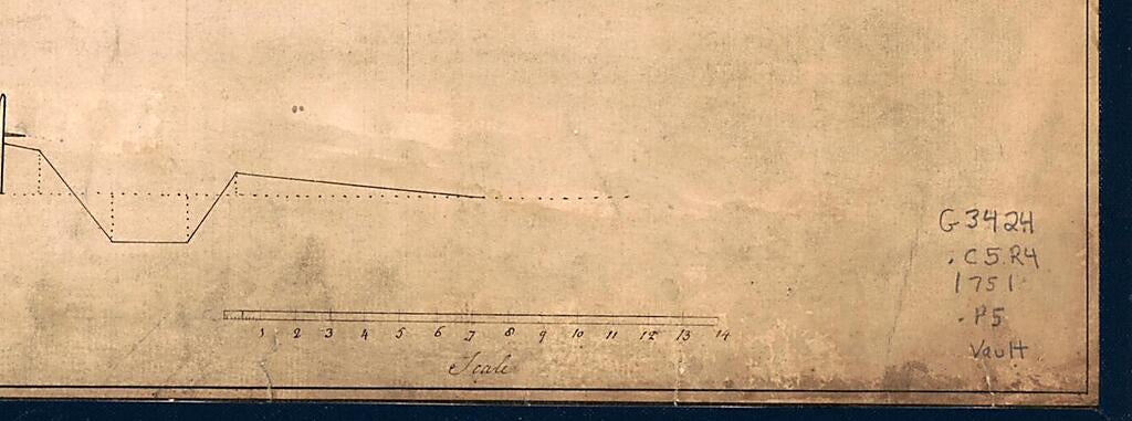 This old map of A Plan of the Fort at Chiegnecto from 1751 was created by  in 1751