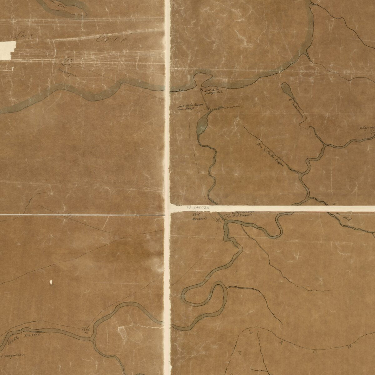 This old map of Partie Intérieure De L&