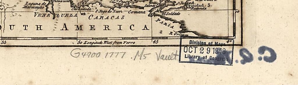 This old map of The West Indies, Exhibiting the English, French, Spanish, Dutch & Danish Settlements With the Adjacent Parts of North & South America, from the Best Authorities from 1777 was created by Charles Theodore Middleton in 1777