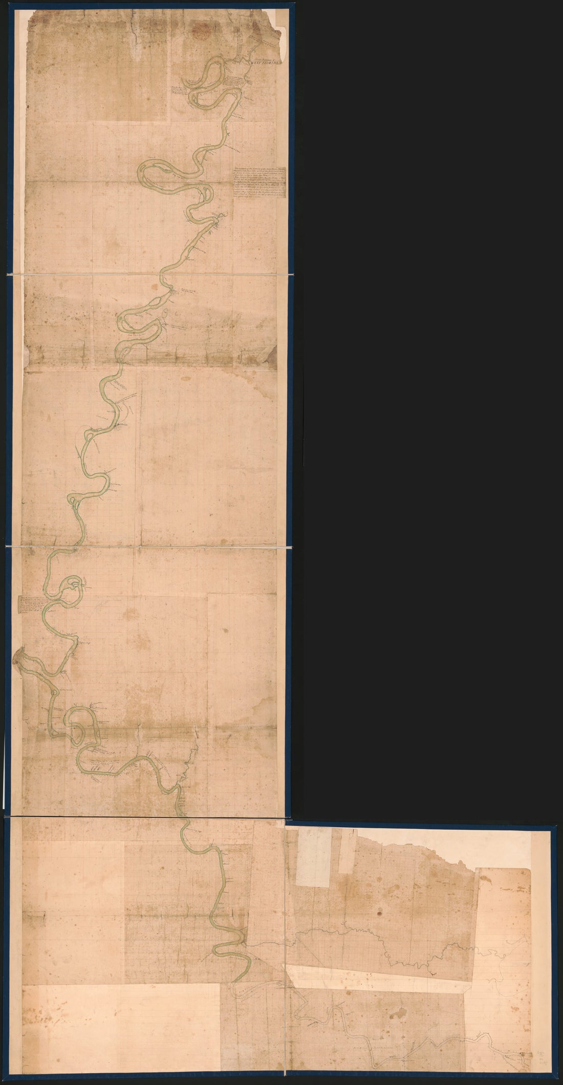 This old map of Map of the Mississippi River from the Mouth of Yazoo River to the Southern Part of Louisiana from 1774 was created by in 1774