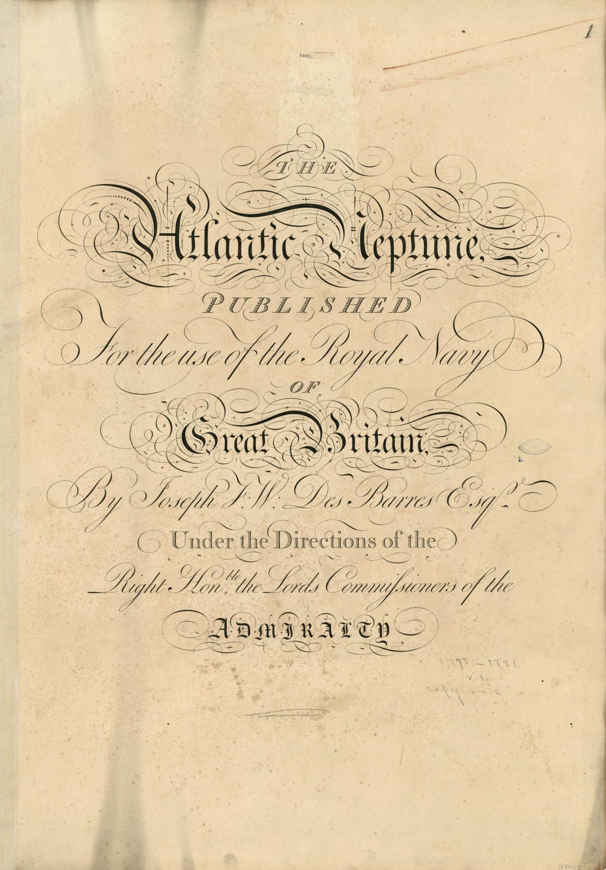 The Atlantic Neptune 1800 by Relic Map Company