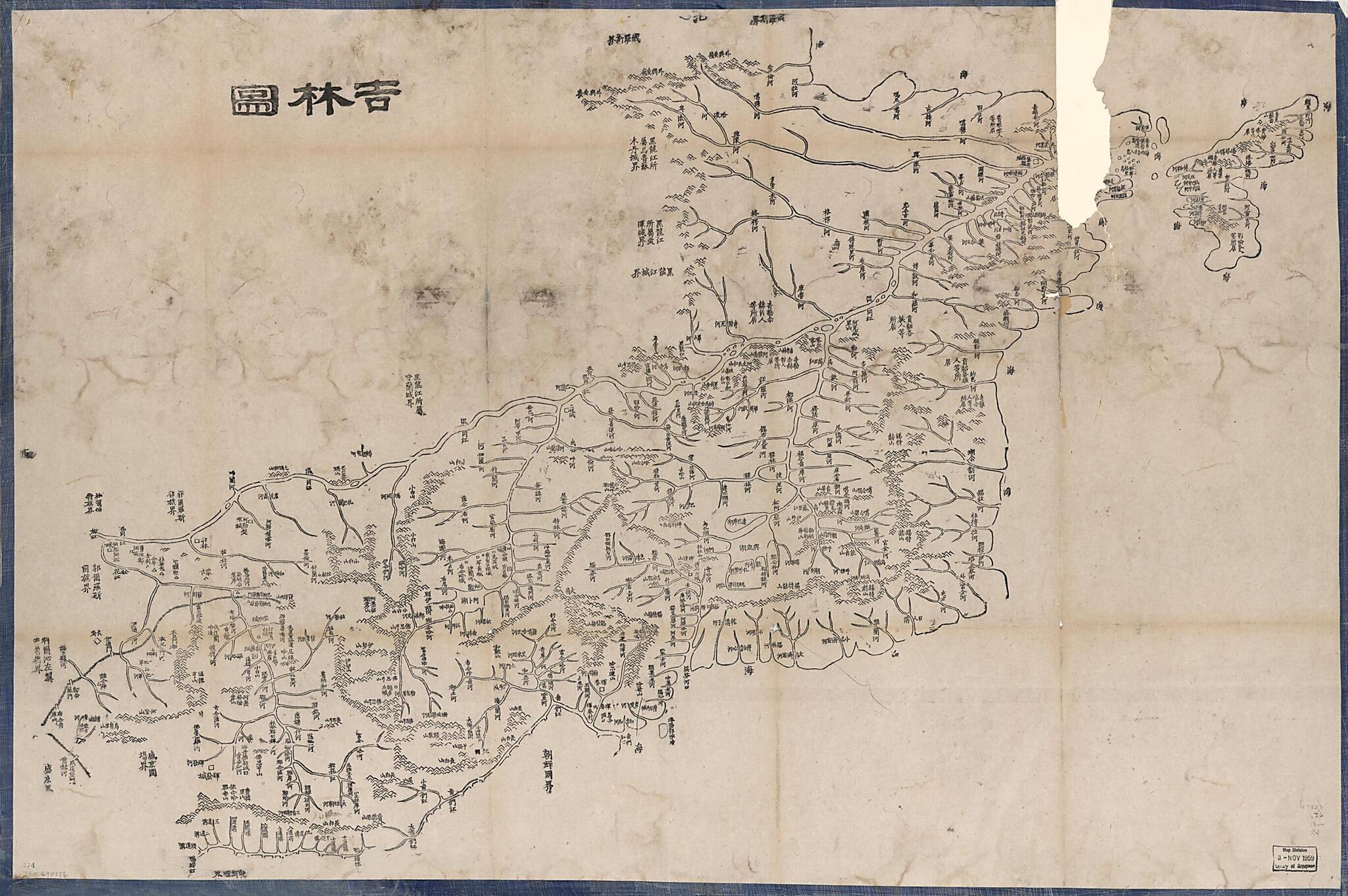This old map of Jilin Tu from 1800 was created by in 1800