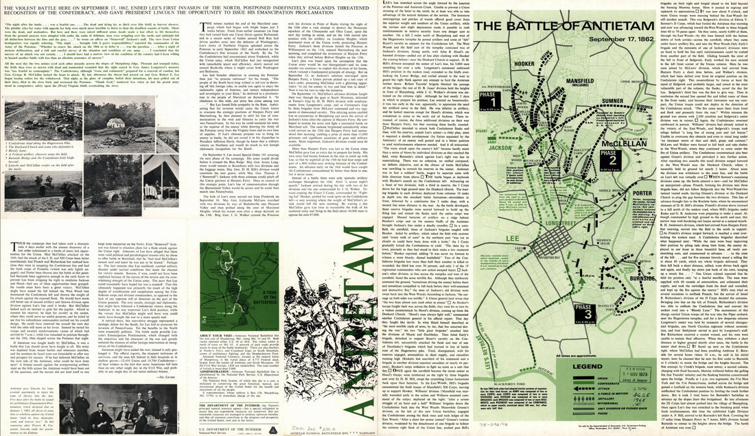This old map of The Battle of Antietam, September 17, from 1862 was created by United States. National Park Service in 1862