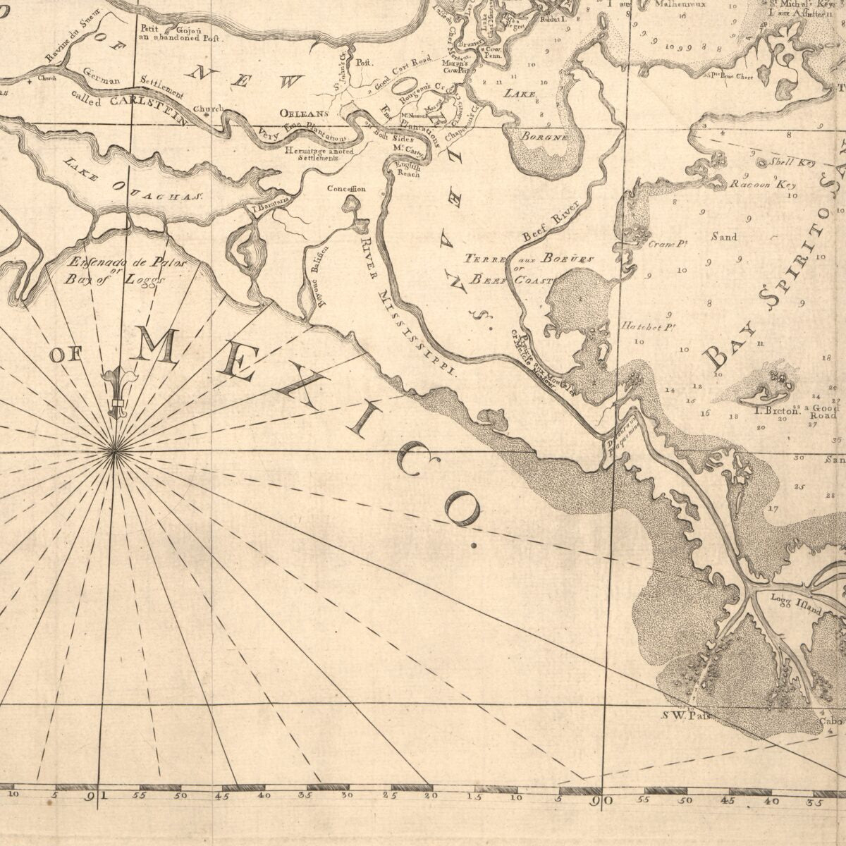 This old map of Maps of East and West Florida from 1781 was created by Bernard Romans in 1781
