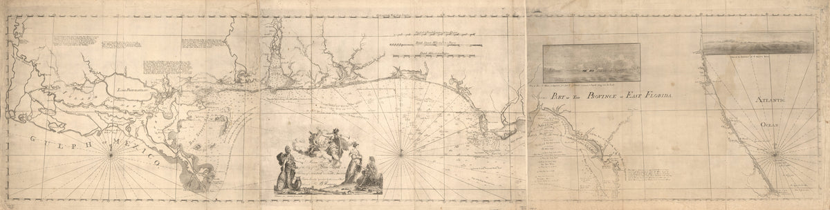 Maps of East and West Florida in 1781 by Relic Map Company