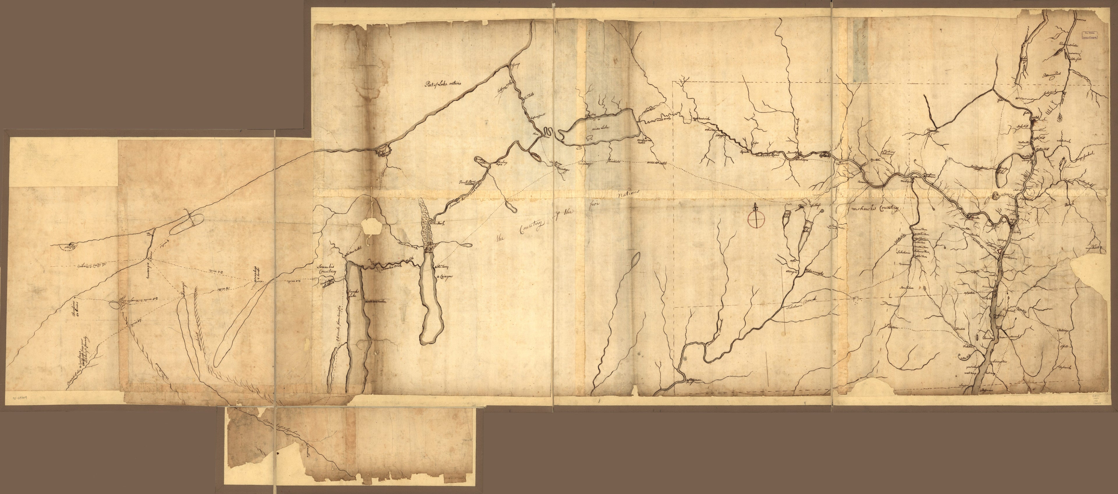 This old map of N.W. Parts of New York, No. 156 from 1750 was created by in 1750