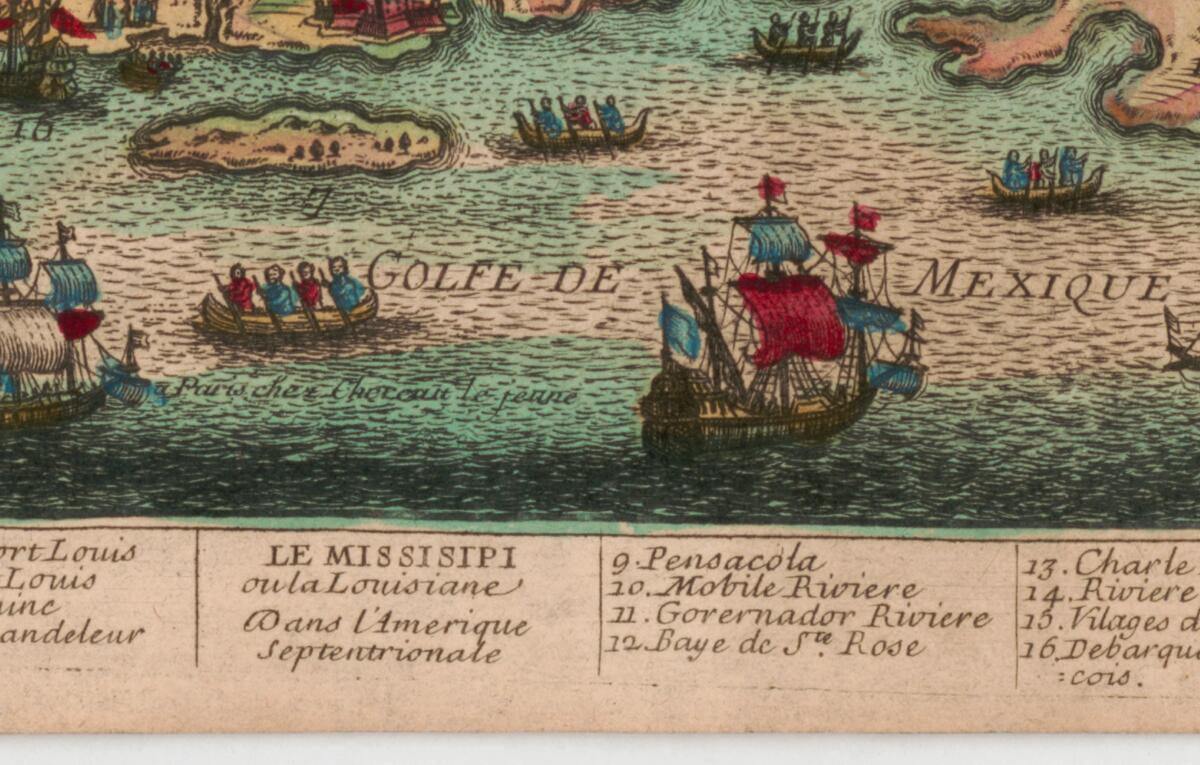 This old map of Le Missisipi Ou La Louisiane Dans L&