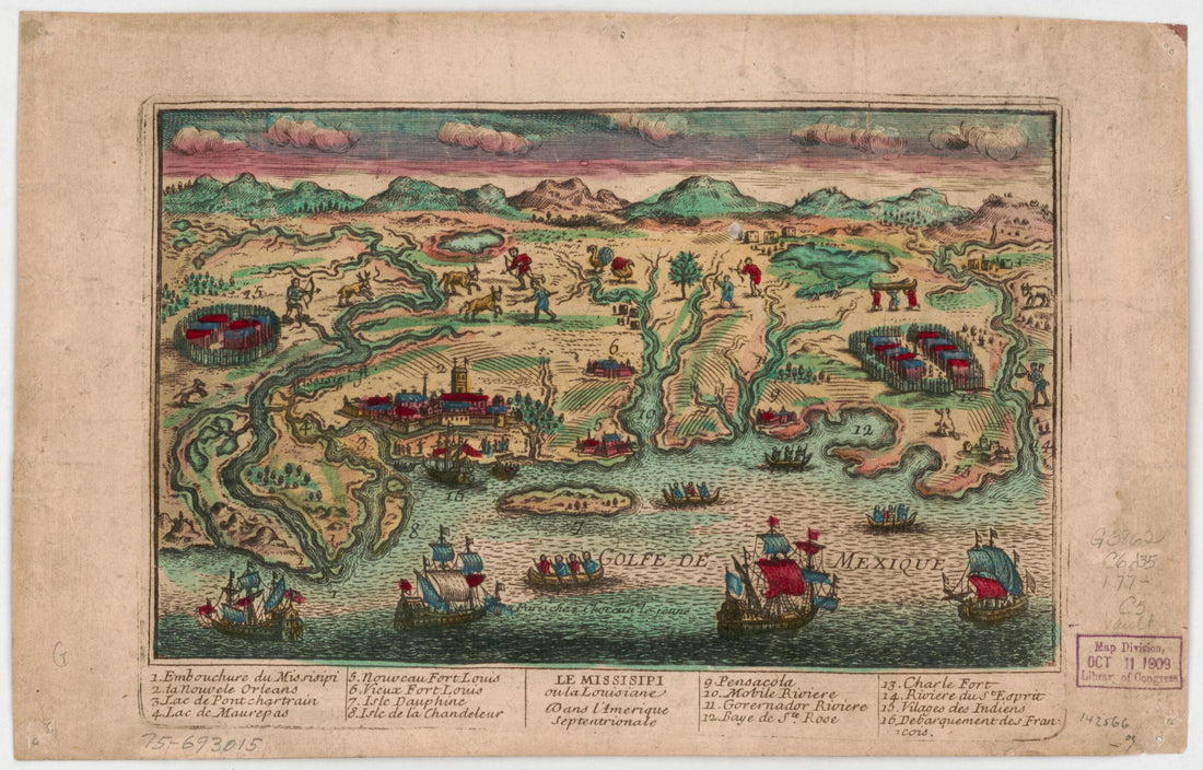 This old map of Le Missisipi Ou La Louisiane Dans L&