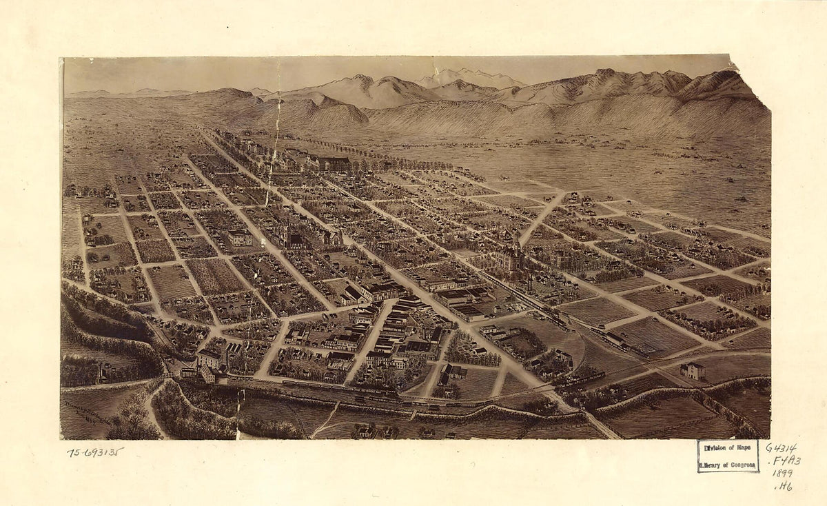 Fort Collins, Colorado 1899 by Relic Map Company