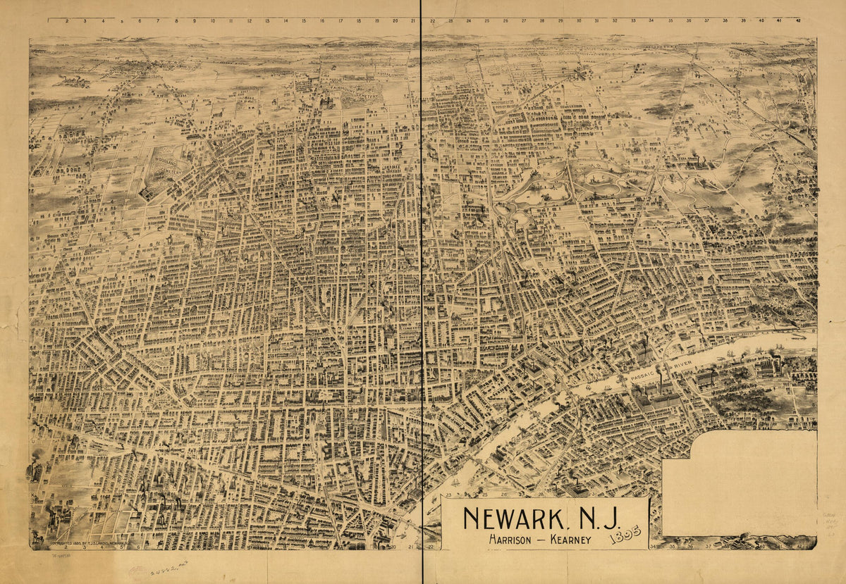 Kearney 1895 by Relic Map Company