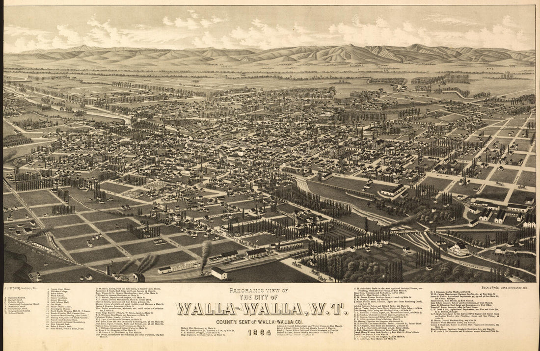 This old map of Fairport, New York from 1885 was created by Beck & Pauli, L. R. (Lucien R.) Burleigh in 1885