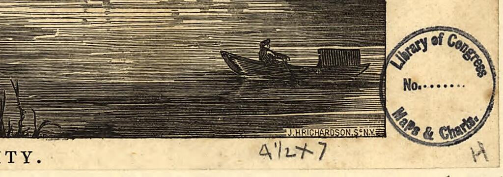 This old map of Oregon City from 1850 was created by James H. Richardson in 1850