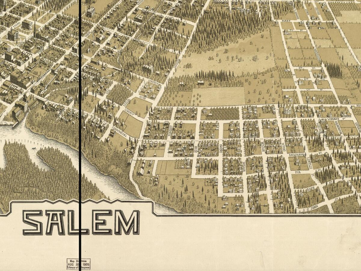 This old map of Capital City of Oregon, Salem from 1905 was created by Ch Fromm, E. Koppe,  Mutual L. And Lith Co in 1905