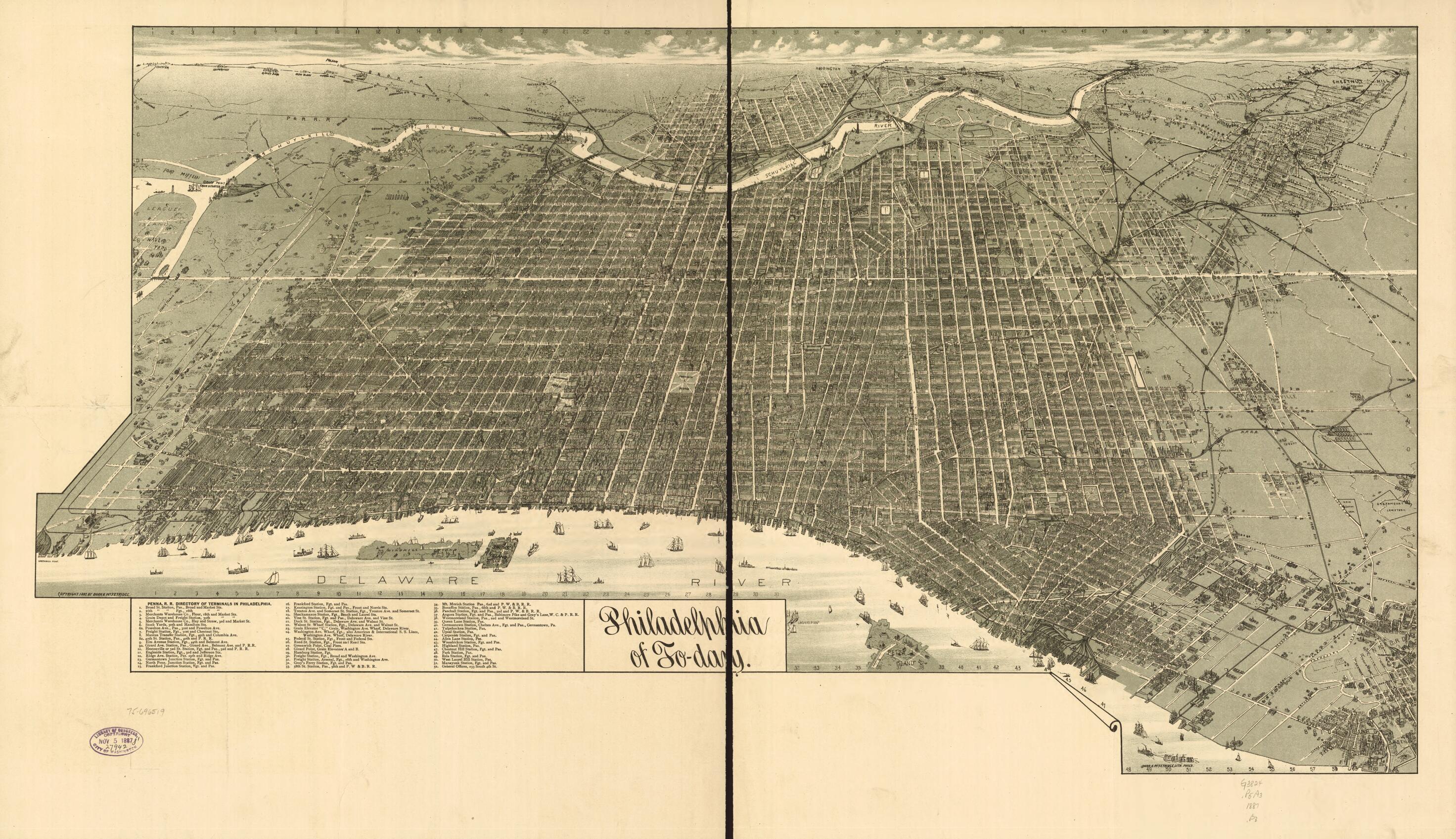 This old map of Day from 1887 was created by Burk & McFetridge in 1887