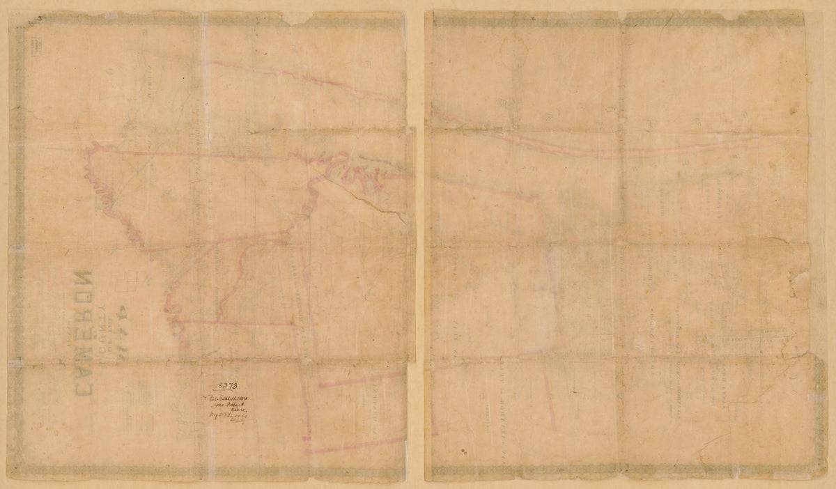 Map of the County of Cameron, Texas in 1884 by Relic Map Company