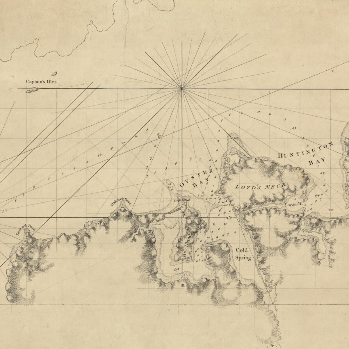 This old map of A Chart of New York Island & North River: East River, Passage Through Hell Gate, Flushing Bay, Hampstead Bay, Oyster, Huntington Bay, Cow Harbour, East Chester Inlet, Rochell, Rye, Patrick Islands, Ec from 1770 was created by Joseph F. W.