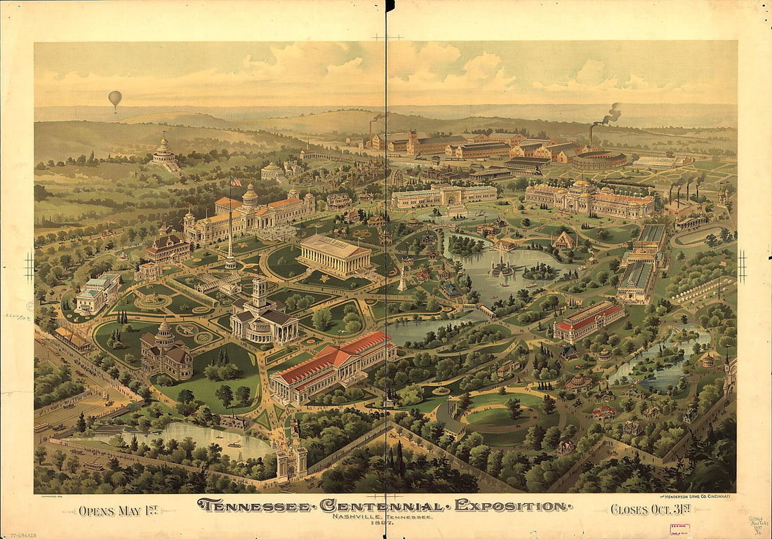 This old map of Tennessee Centennial Exposition, Nashville, Tennessee, 1897 from 1896 was created by in 1896