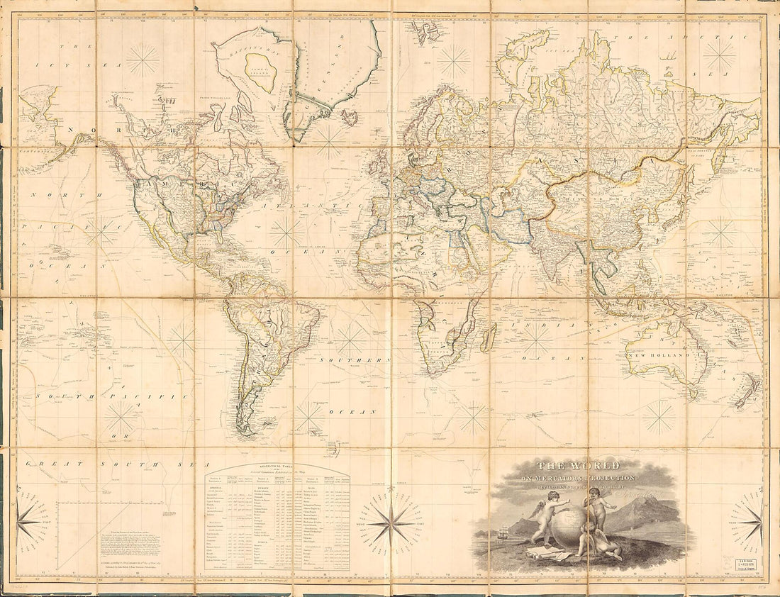 This old map of The World On Mercator&