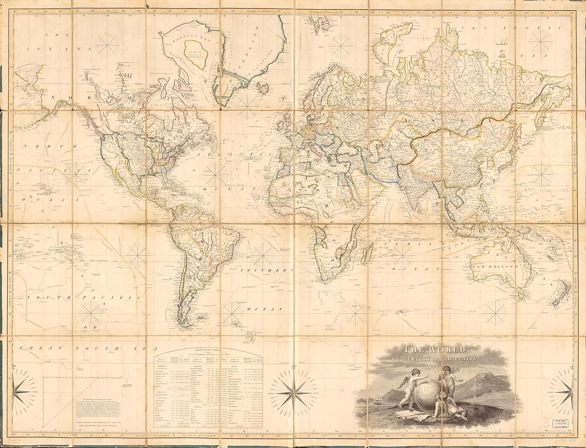 This old map of The World On Mercator&