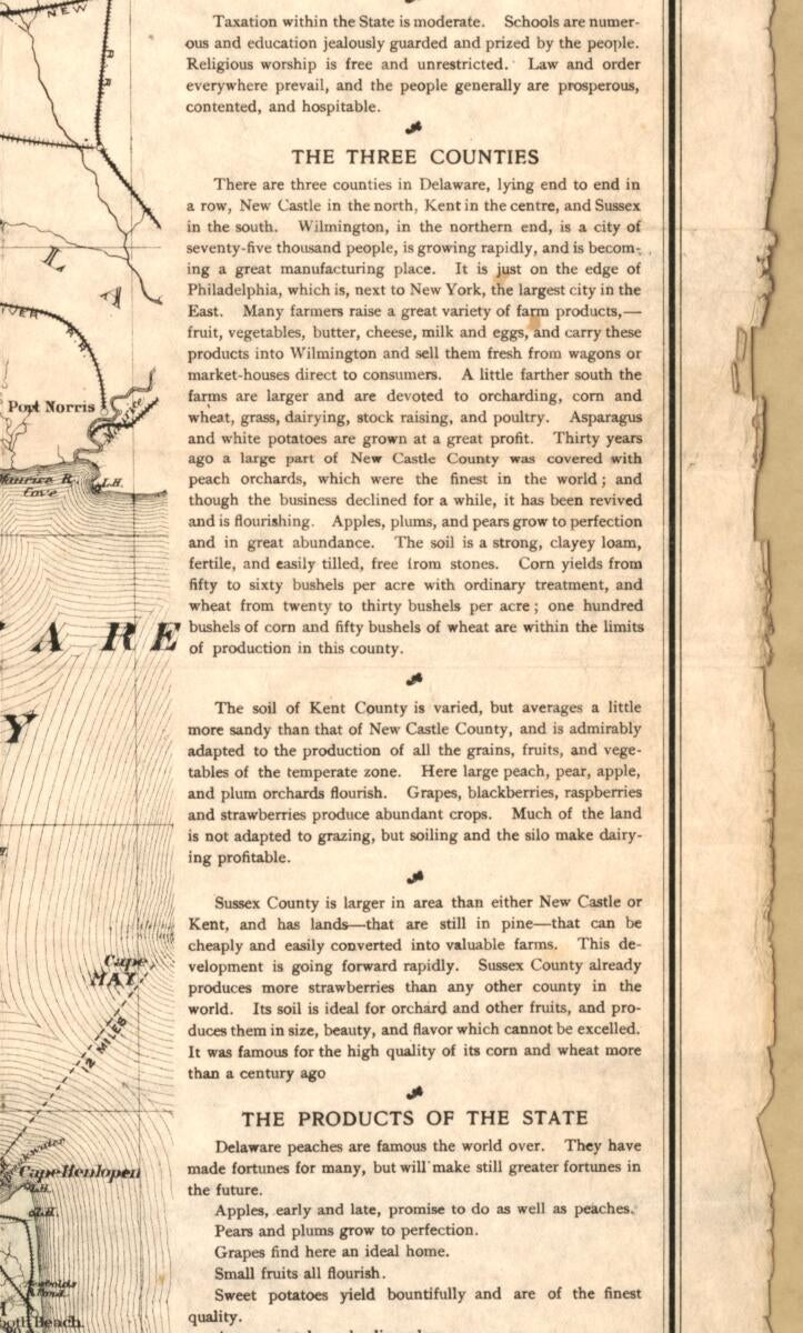 This old map of An Invitation to Delaware from 1903 was created by  Delaware. State Board of Agriculture, John L. Smith in 1903
