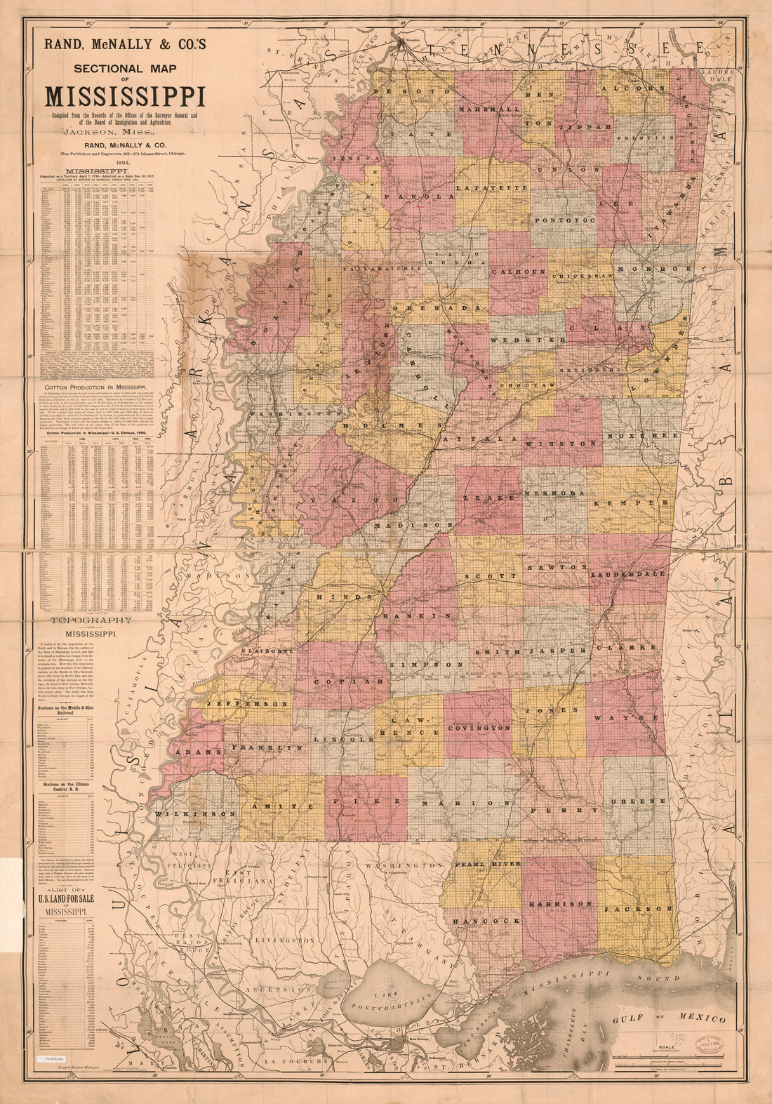 This old map of Rand, McNally & Co.&