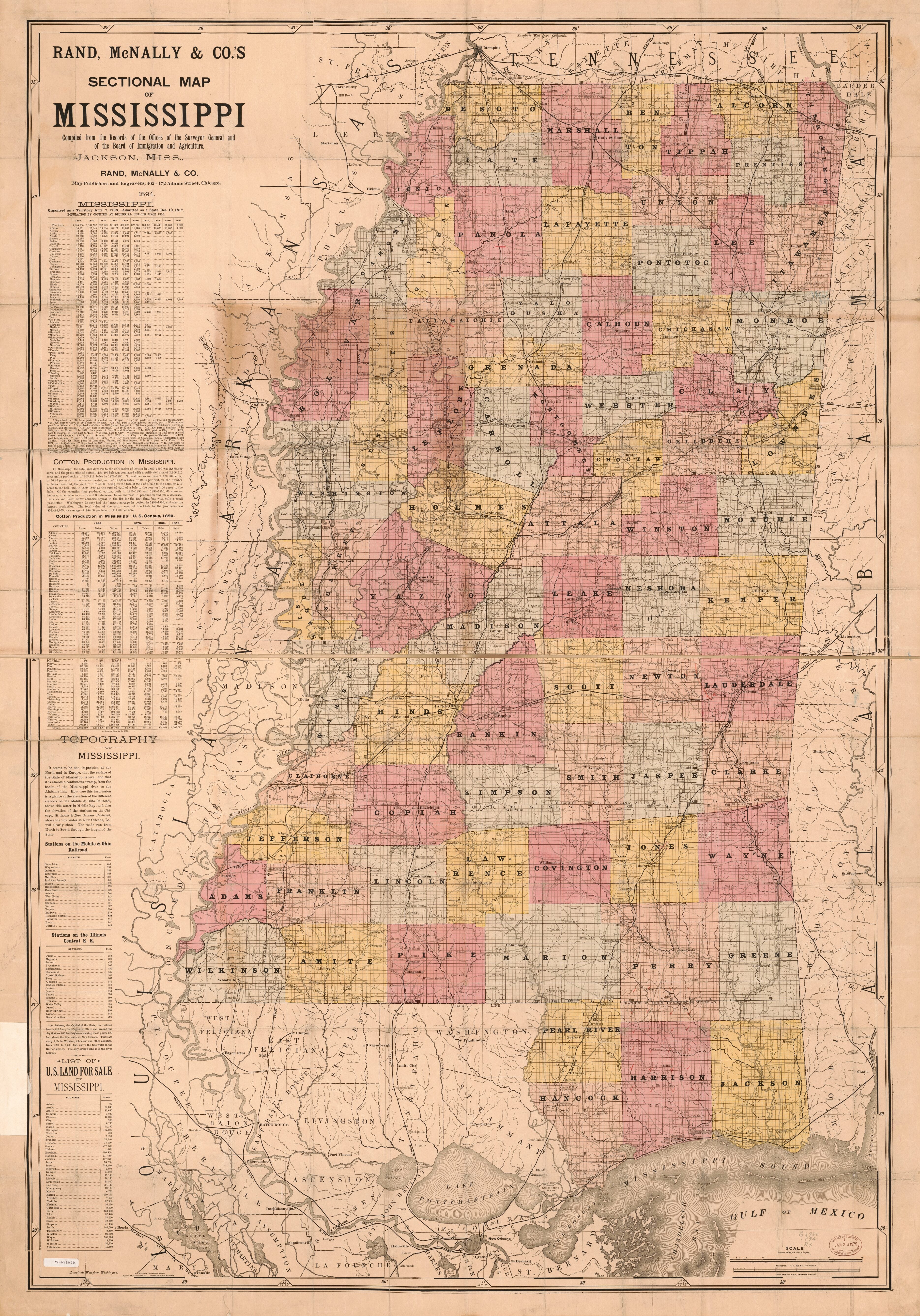 This old map of Rand, McNally & Co.&
