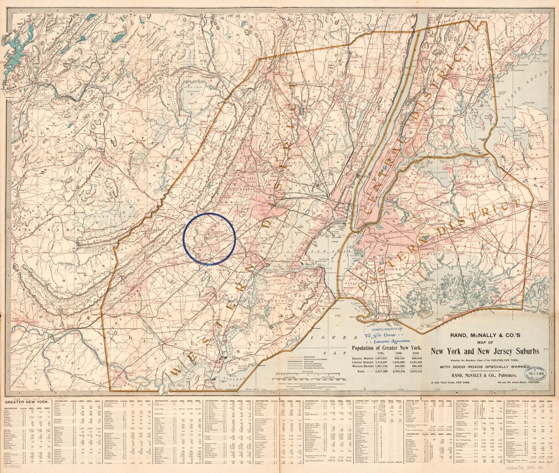 This old map of Rand, McNally & Co.&