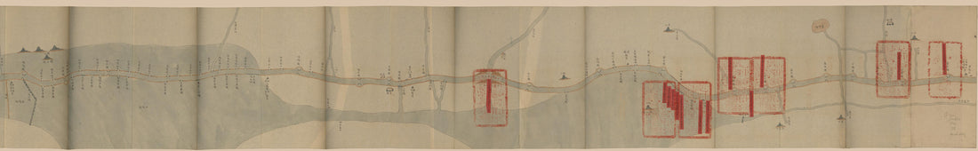 This old map of Yun Jia Bu Shang Xia Quan Liu Ting Guangxu Er Nian Qiang Xiu Gong Cheng Zi Gu Tu. (運加捕上下泉六廳光绪二年搶修工程咨估圖, the Grand Canal Embankment Cost Estimate Map) from 1876 was created by Arthur W. (Arthur William