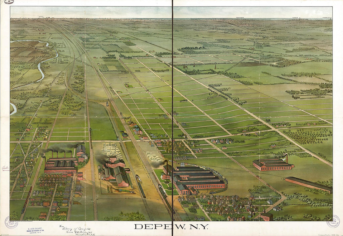 This old map of Depew, New York from 1898 was created by Northrup Company in 1898