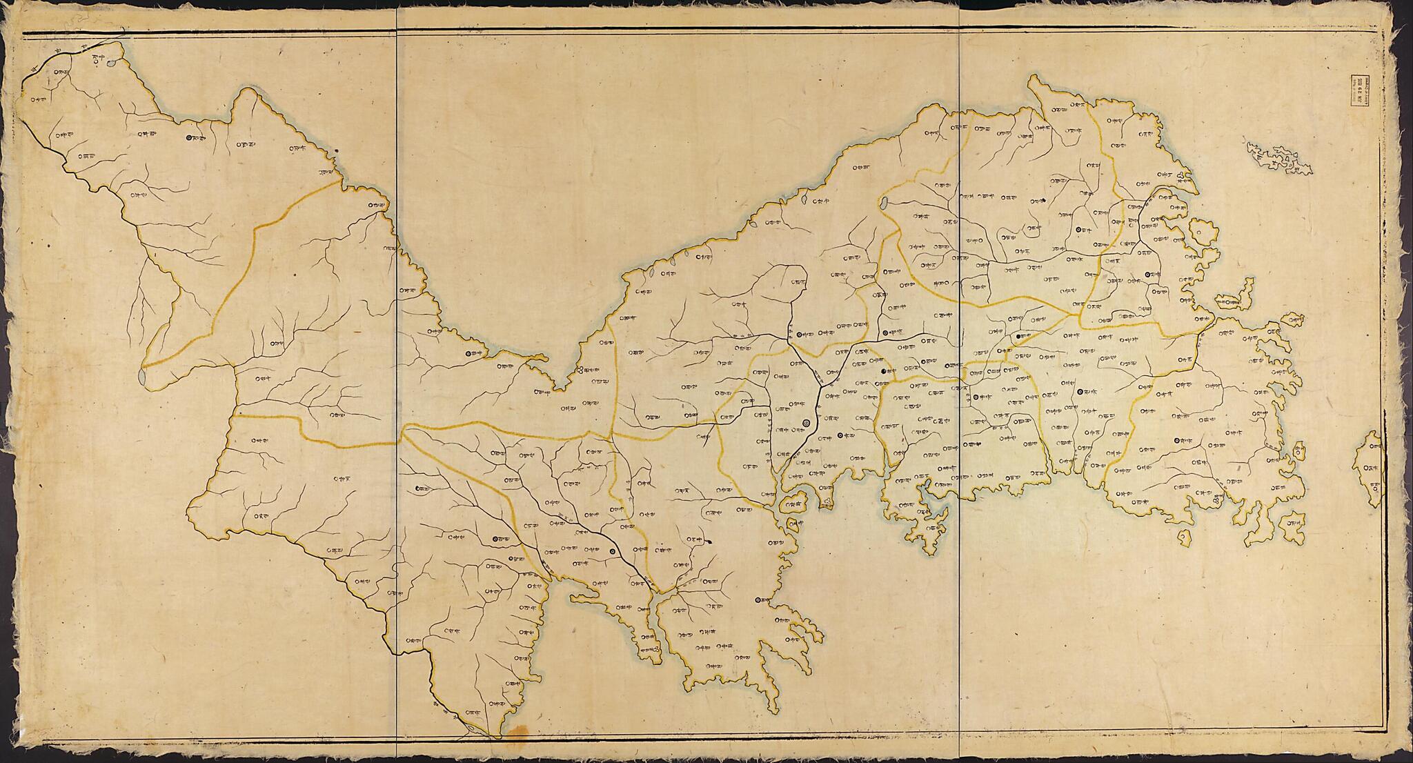 This old map of Chosŏn Chido from 1900 was created by in 1900