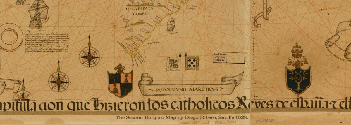 This old map of Carta Universal En Que Se Contiene Todo Lo Que Del Mundo Se Ha Descubierto Fasta Agora from 1887 was created by Diego Ribero in 1887