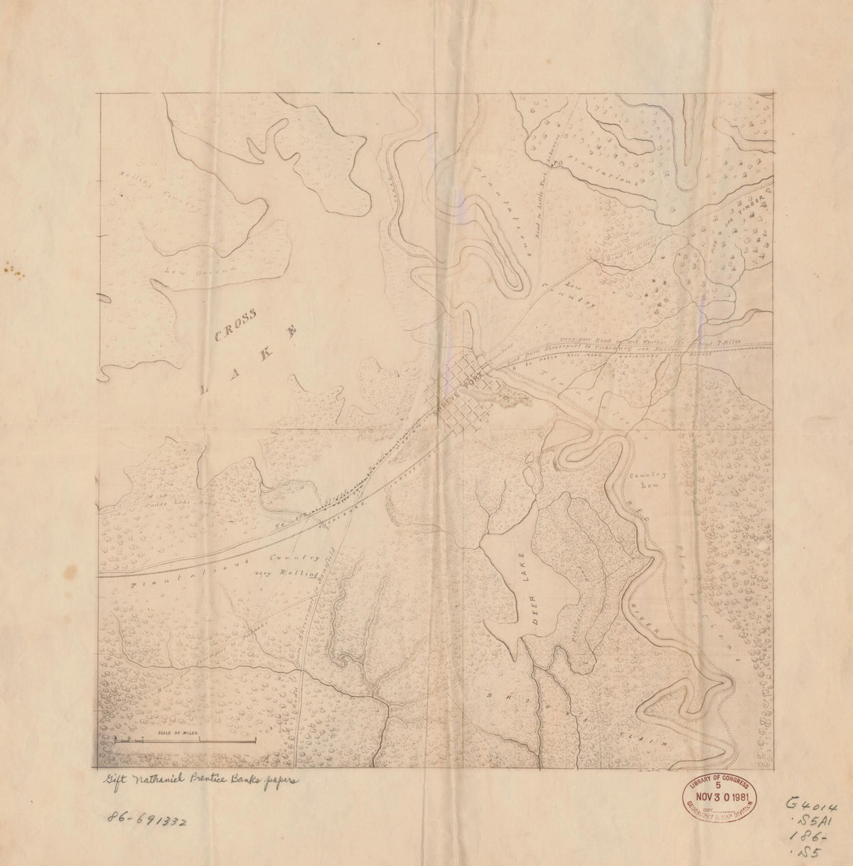 Shreveport, Louisiana, and Vicinity in 1860 by Relic Map Company