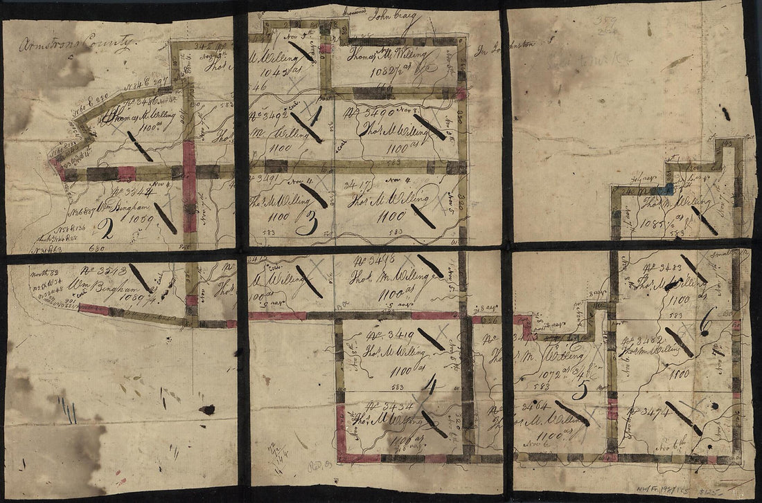 This old map of Armstrong County from 1790 was created by John Adlum, William Bingham in 1790