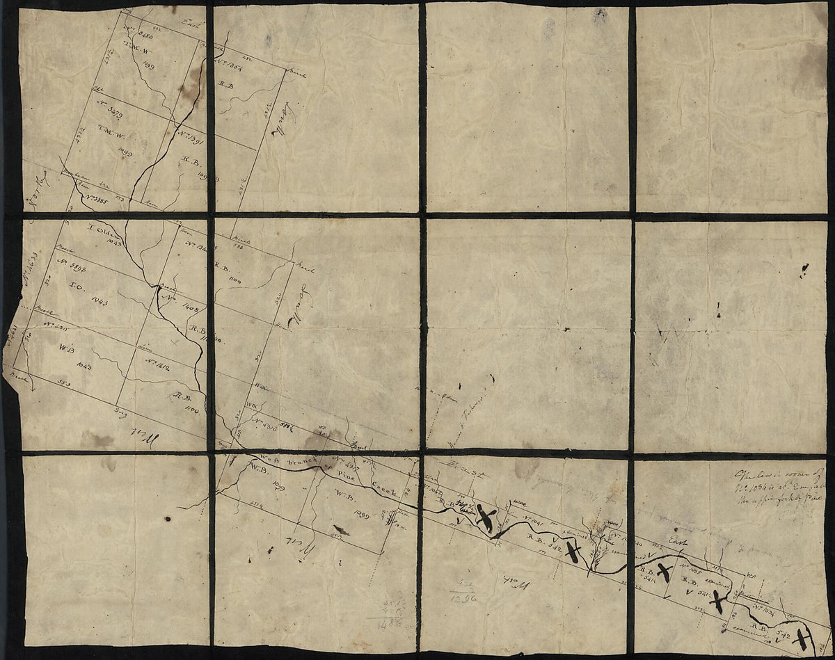 W. Br. Pine Cr 1790 by Relic Map Company
