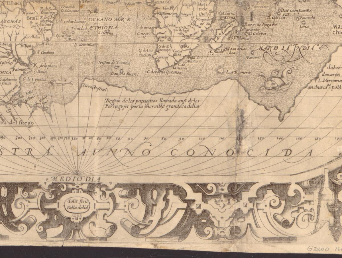 This old map of Tipus Orbis Terrarum from 1603 was created by Hermando De Solis in 1603