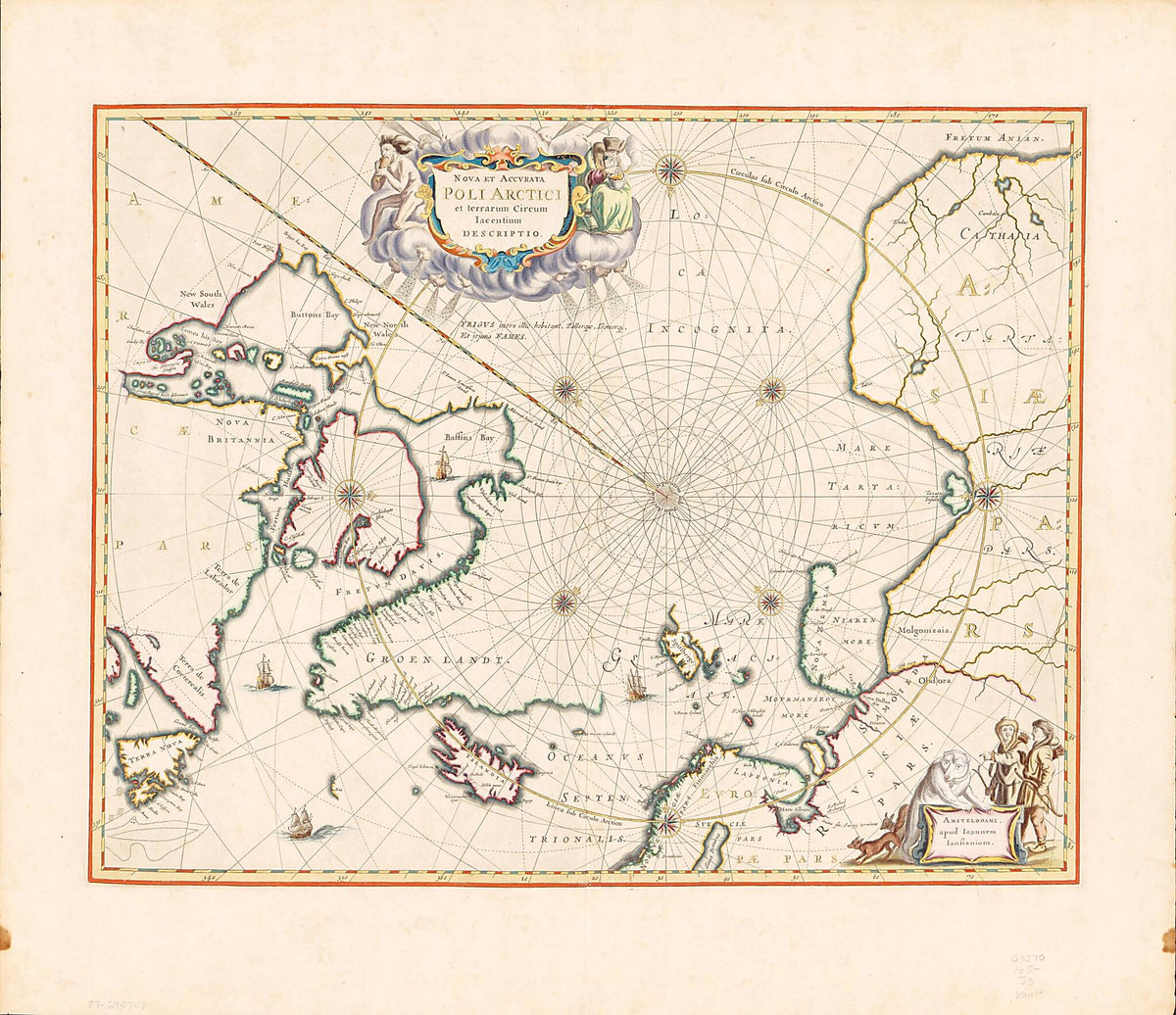 Nova Et Accvrata Poli Arctici : Et Terrarum Circum Iacentium Descriptio 1650 by Relic Map Company