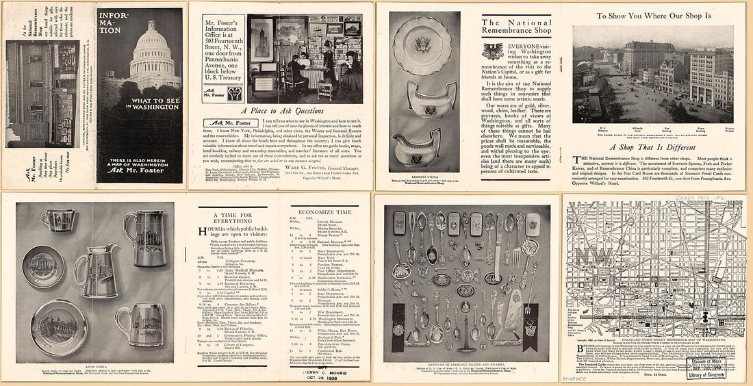 This old map of Standard Guide Ready Reference Map of Washington from 1906 was created by D.C.) Foster & Reynolds (Washington in 1906