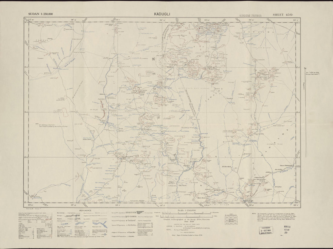 This old map of Sudan 1:250,000 (Egyptian Sudan, Egyptian Sudan and French Equatorial Africa, Egyptian Sudan and Abyssinia, Congo) from 1909 was created by Misāḥah in 1909