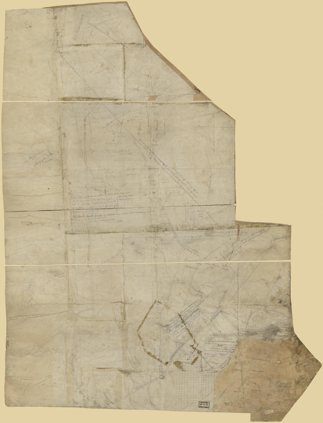 This old map of Century Land Ownership from 1830 was created by in 1830
