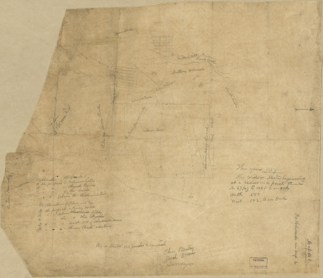 This old map of Maps of Landholdings In the Part of Prince George&
