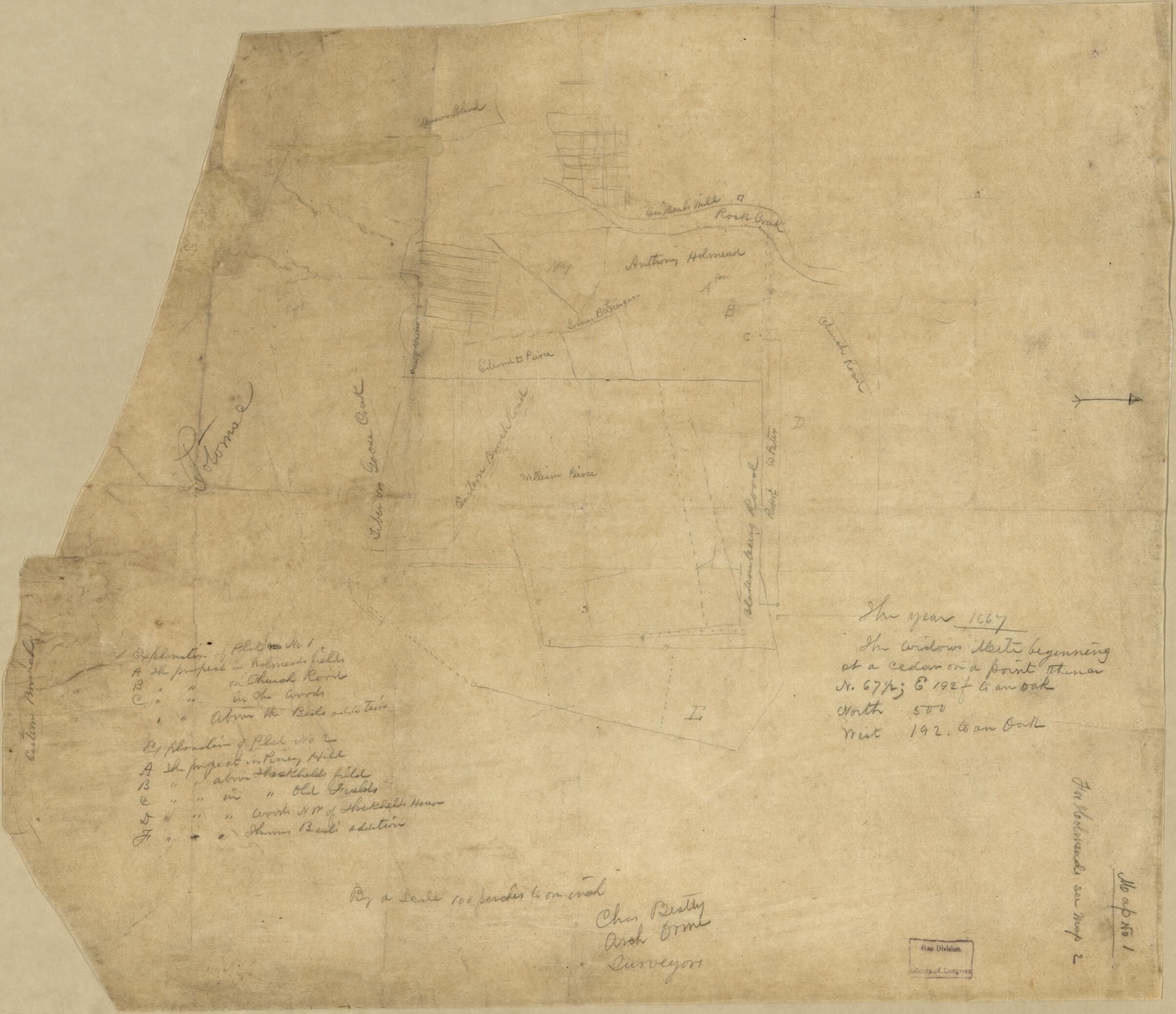 This old map of Maps of Landholdings In the Part of Prince George&