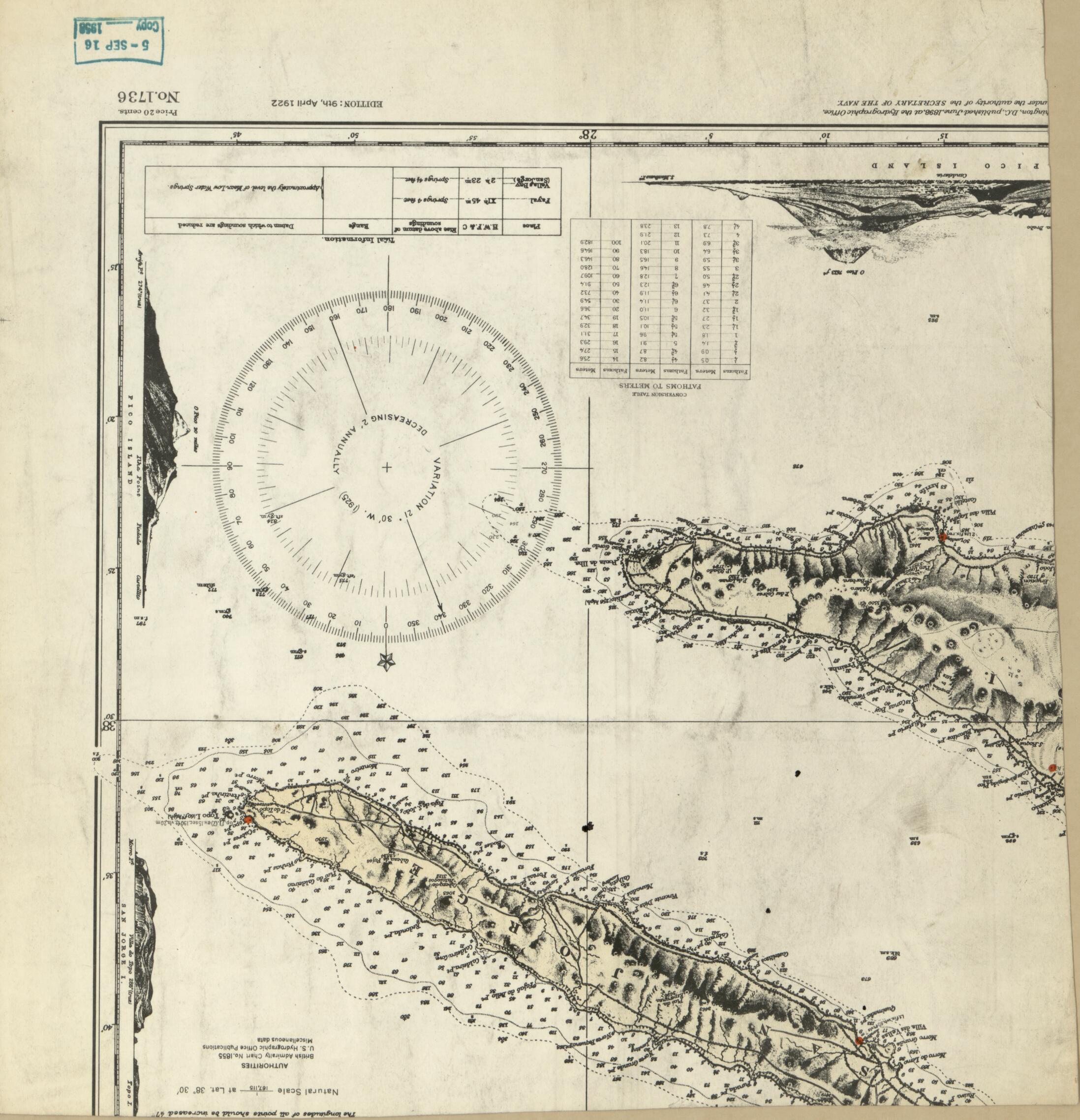 Map of Washington D.C. Region Showing Radial Distances From Washington Air Junction, Near Rose Hill, Fairfax County, Va. in 1920 by Relic Map Company