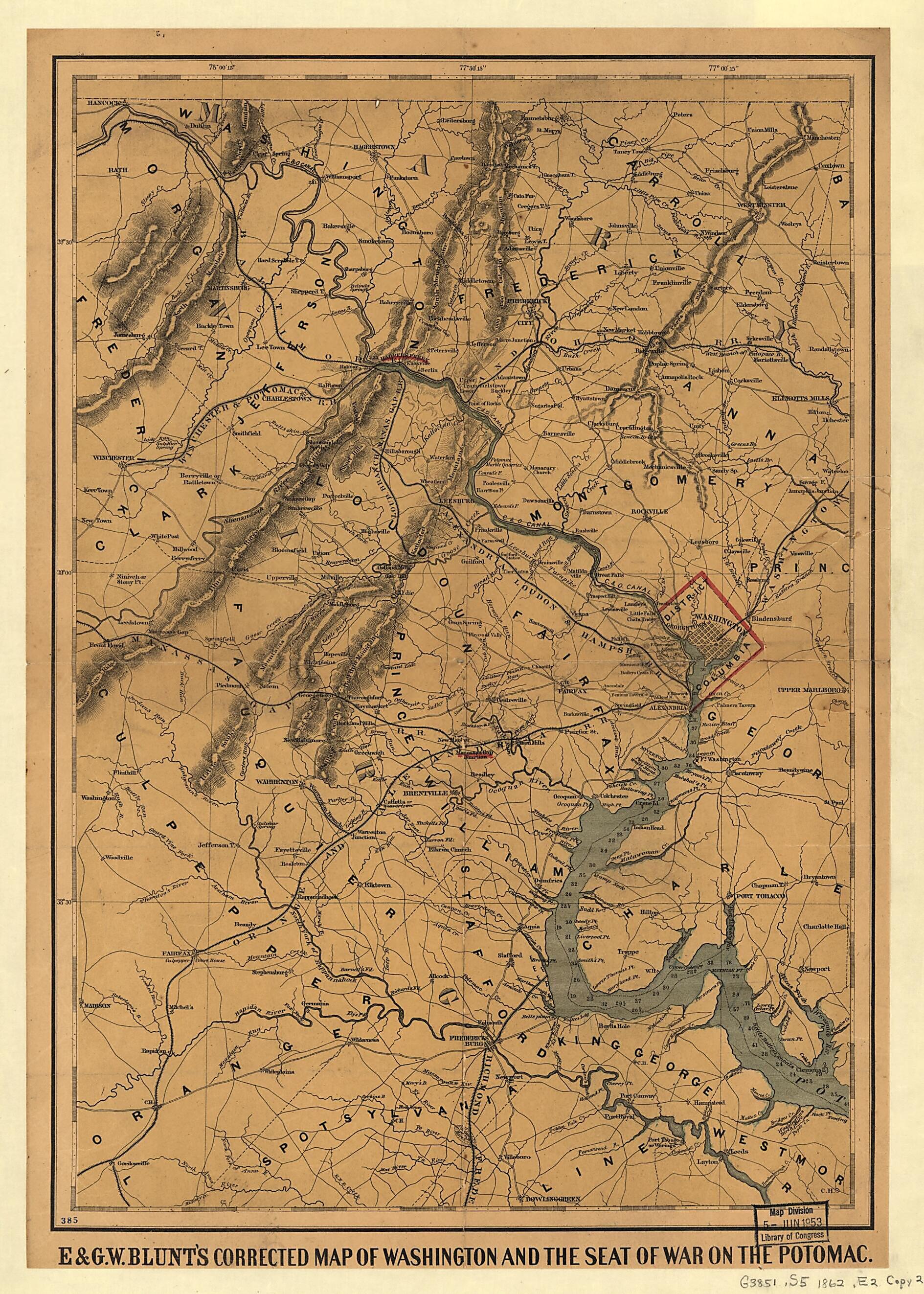 This old map of E. & G.W. Blunt&