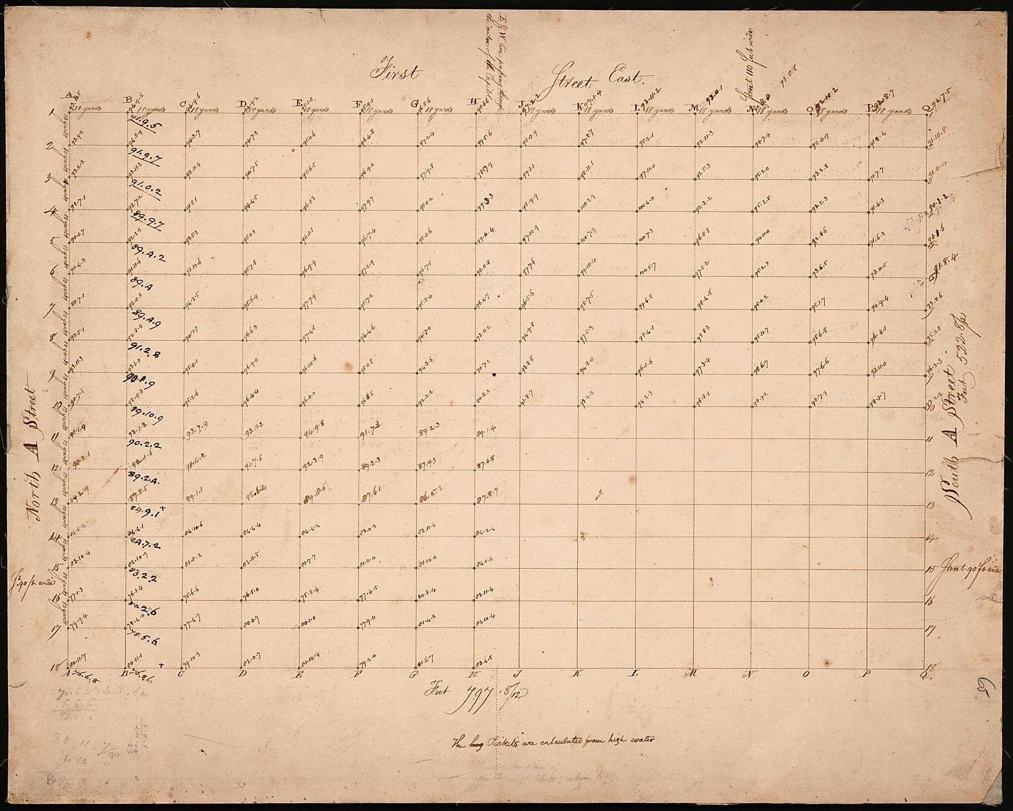 This old map of Survey Map of Part of the Capitol Grounds, Washington D.C. from 1800 was created by in 1800