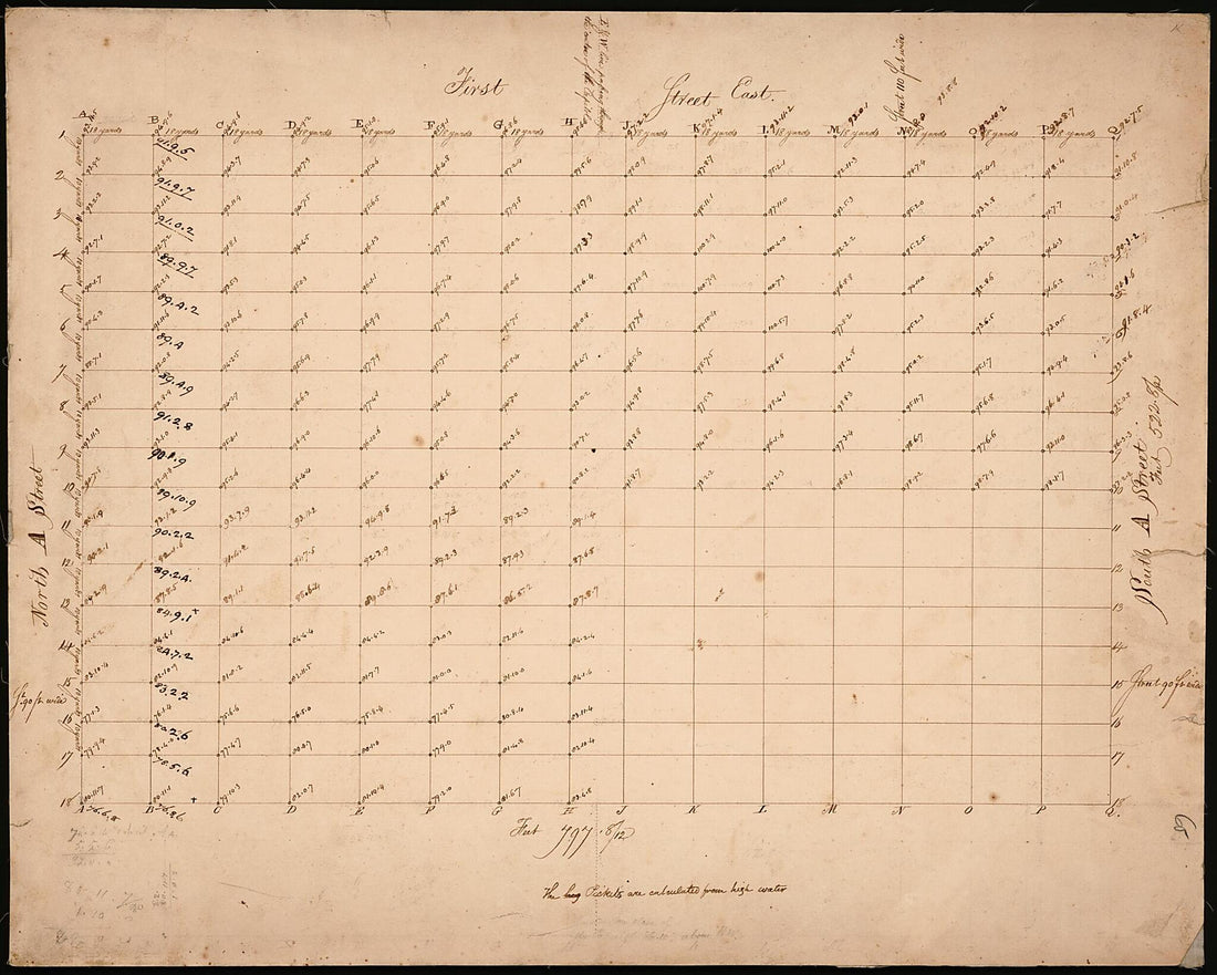 This old map of Survey Map of Part of the Capitol Grounds, Washington D.C. from 1800 was created by in 1800