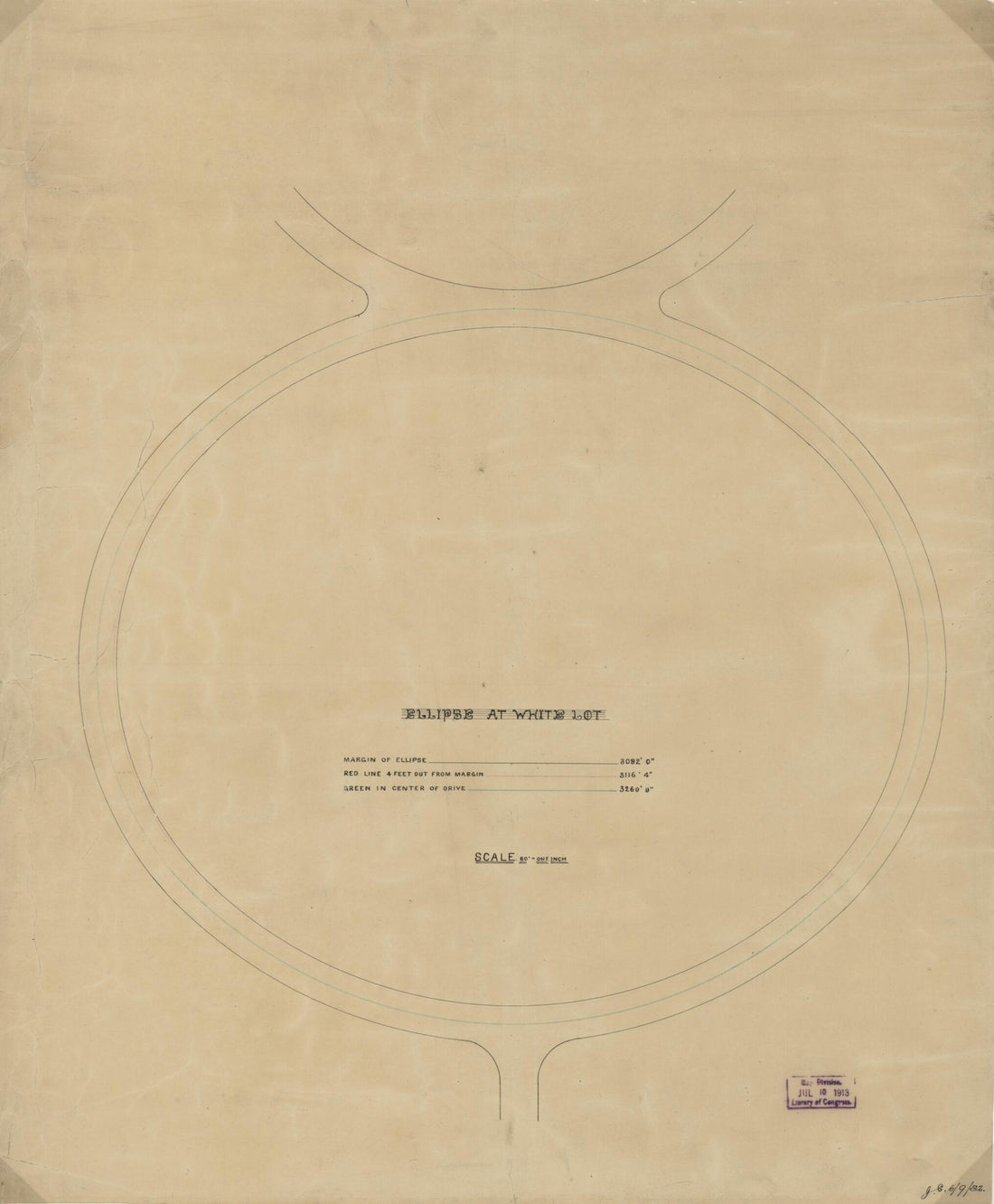This old map of Ellipse at White Lot : Washington D.C. from 1882 was created by John Stewart in 1882
